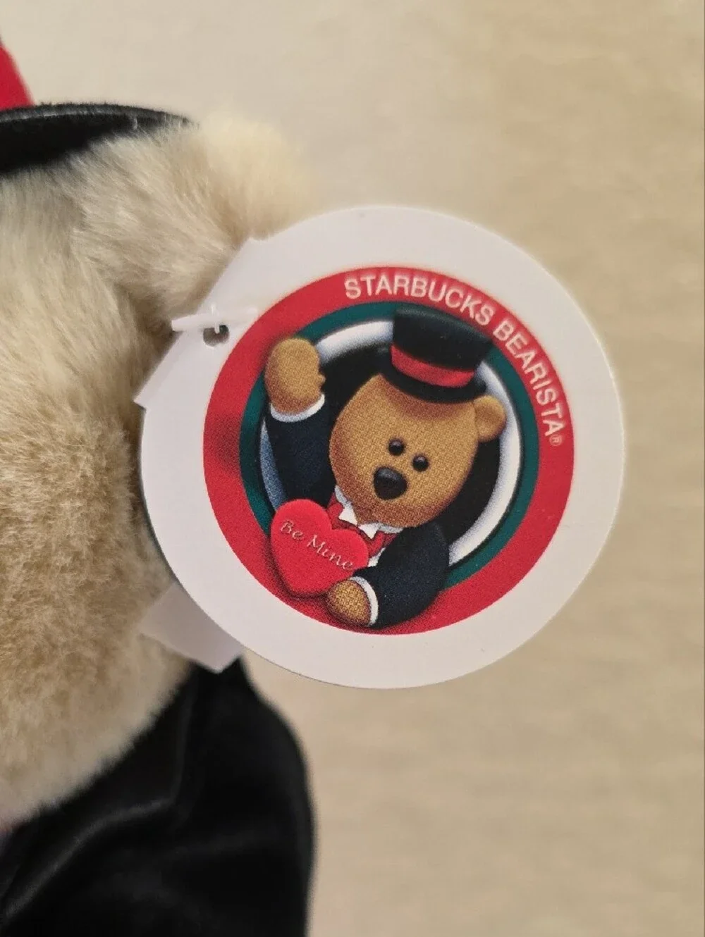Vintage Starbucks Bearista 2002 Valentine Tuxedo Bear Be Mine 18th Edition NWT